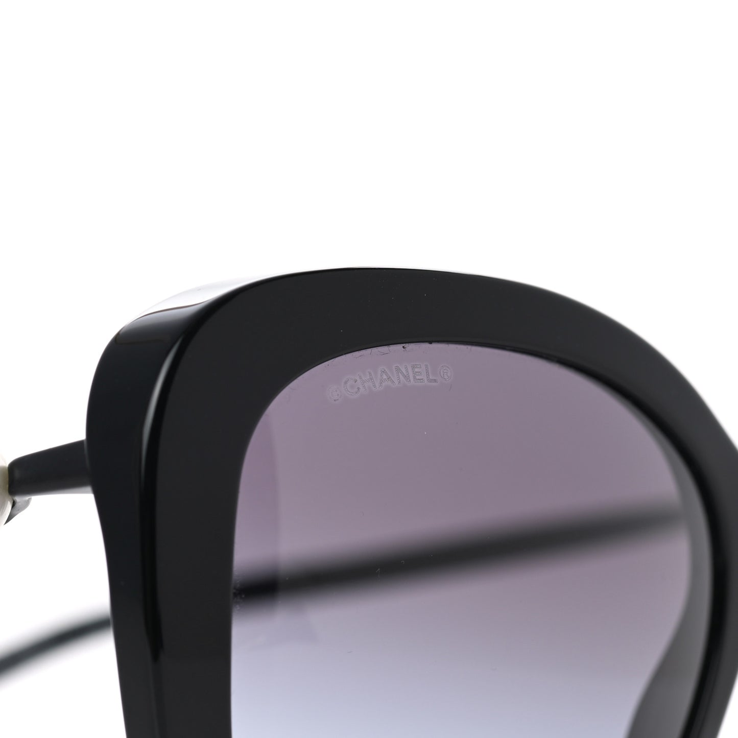 Acetate Butterfly Winter Pearl Sunglasses 5339-H Black