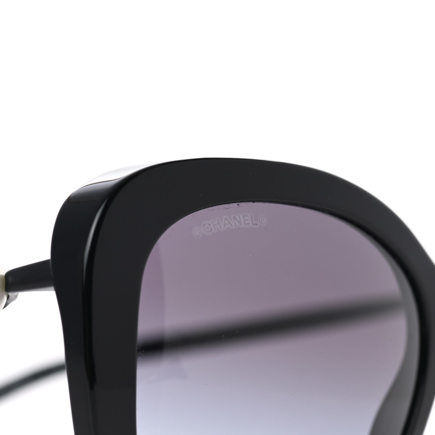 Chanel Acetate Butterfly Winter Pearl Sunglasses 5339-H Black 7 of 10