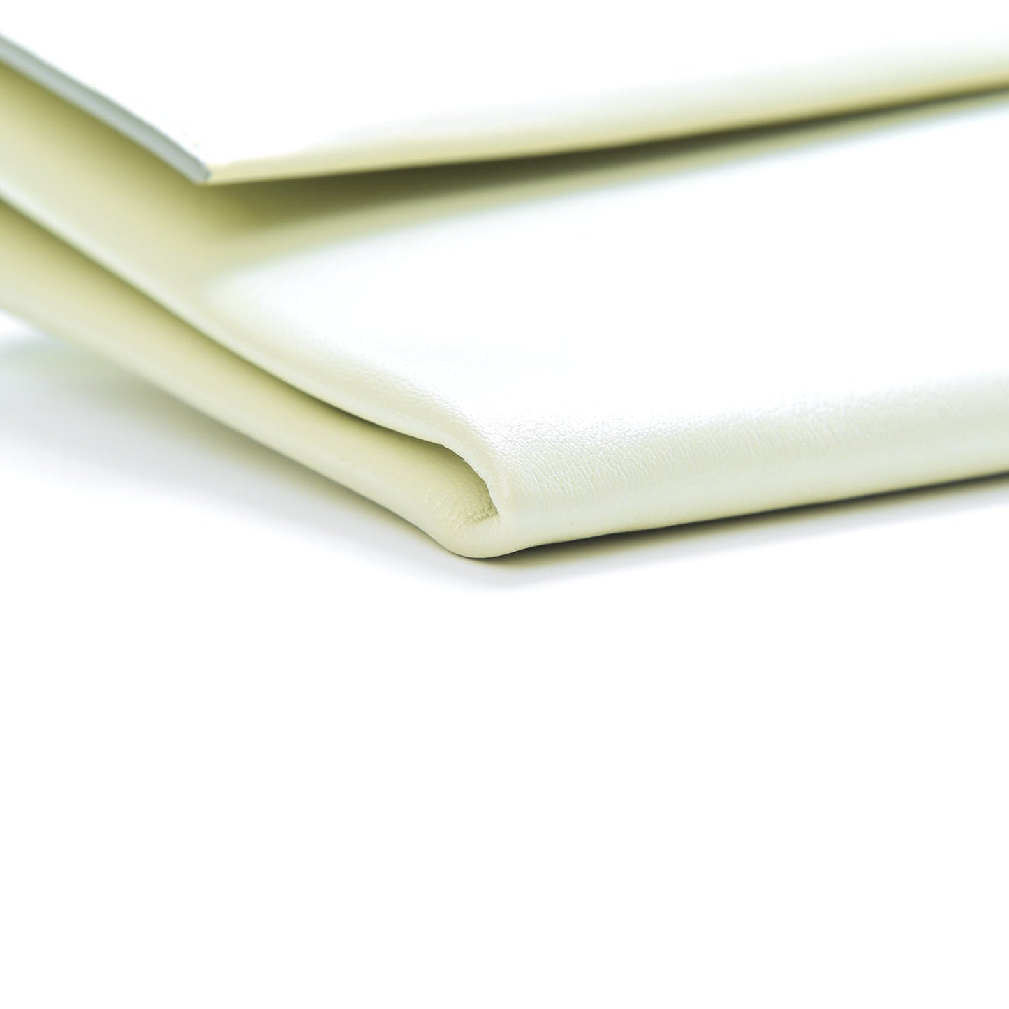 Calfskin Folded Clutch With Strap Jade