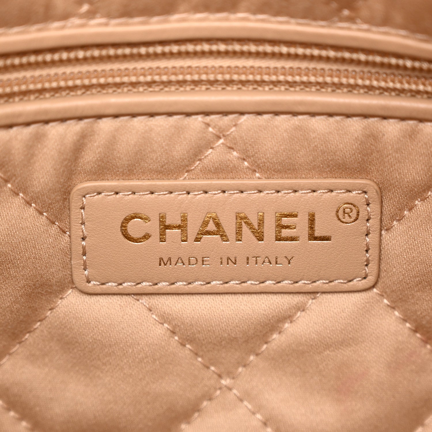 Chanel Shiny Calfskin Quilted Small Chanel 22 Beige 7 of 12