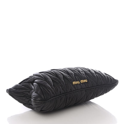 Miu Miu Nappa Matelasse Crossbody Clutch Black 3 of 8