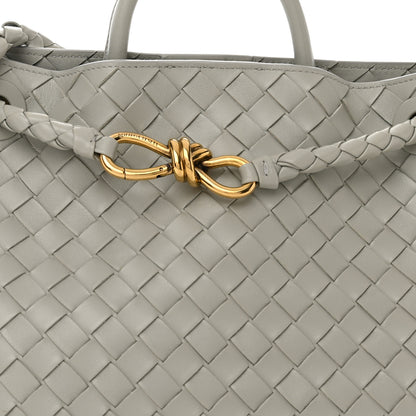 Bottega Veneta Nappa Intrecciato Medium Andiamo Shoulder Bag Agate Grey 8 of 10