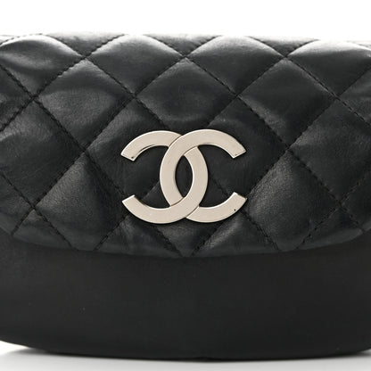 Chanel Lambskin Quilted CC Accordion Shoulder Bag Black 8 of 12