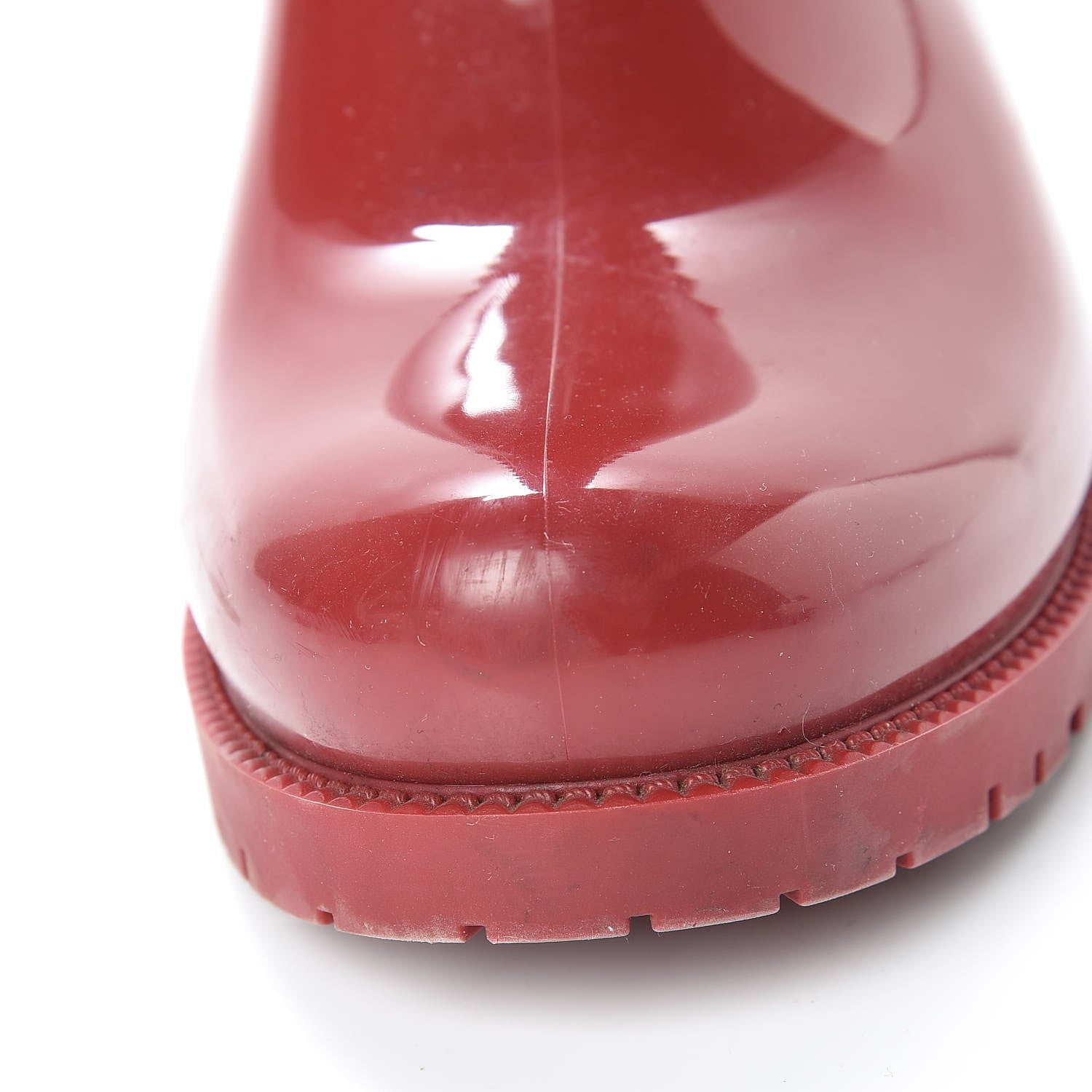 Valentino Garavani Rubber Rockstud Short Rainboots 36 Red 15 of 17