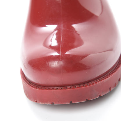 Valentino Garavani Rubber Rockstud Short Rainboots 36 Red 15 of 17