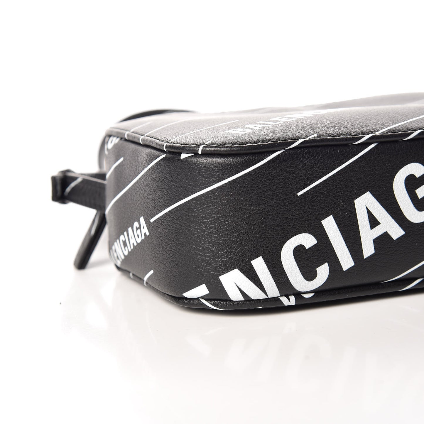 Calfskin Logo Print XS Everyday Camera Bag Black