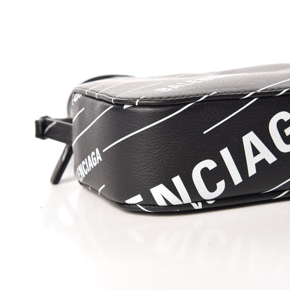 Balenciaga Calfskin Logo Print XS Everyday Camera Bag Black 5 of 9