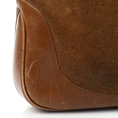 Gucci Suede Web Small Jackie O Hobo Light Brown 17 of 20