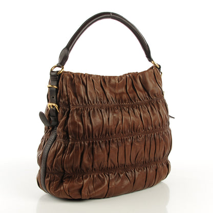 Prada Nappa Gaufre Hobo Noce 3 of 8