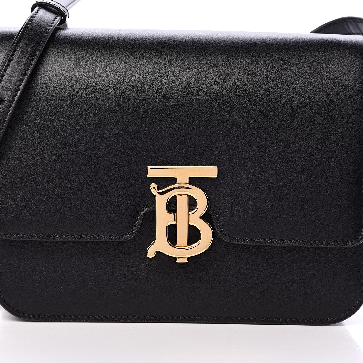 Burberry Calfskin Small TB Bag Black 7 of 9
