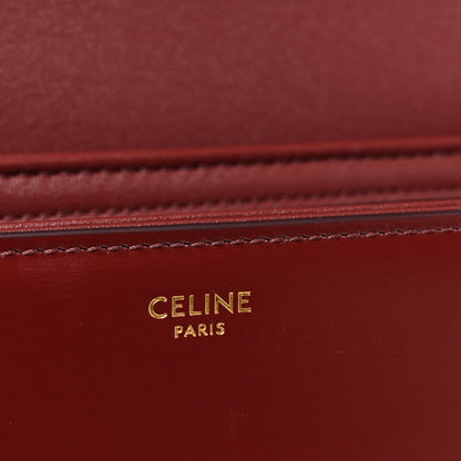 Celine Shiny Calfskin Teen Triomphe Light Burgundy 6 of 10