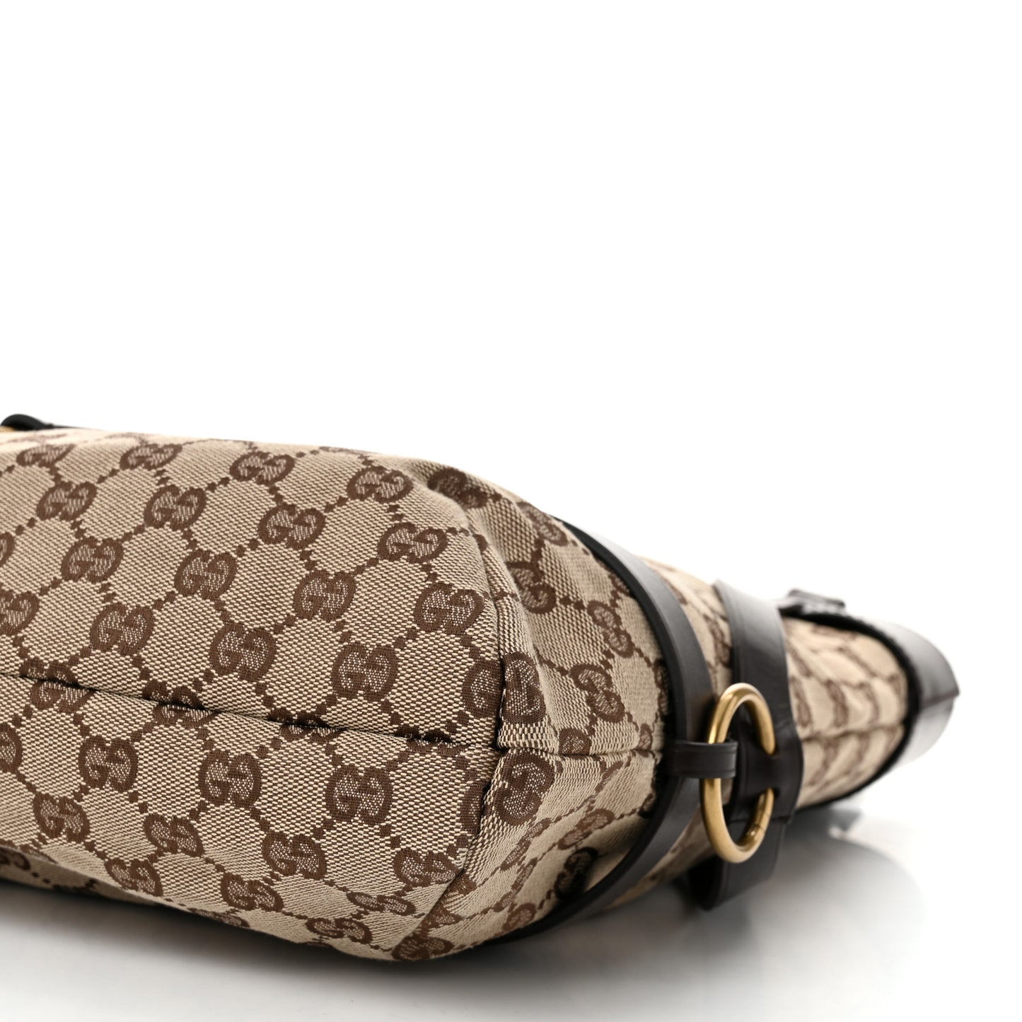 Monogram Calfskin Tote Dark Brown