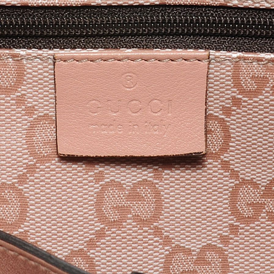 Crystal Monogram Medium Abbey Shoulder Bag Blush