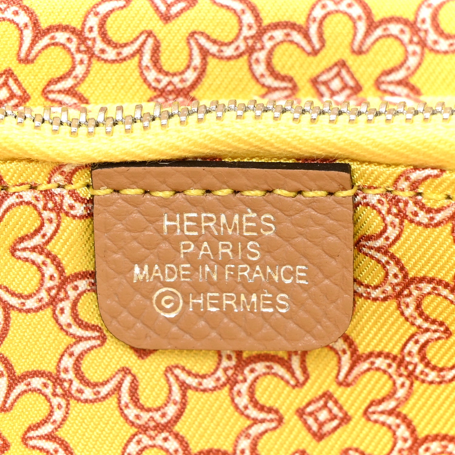 Hermes Epsom Silk'In Wallet Chai 11 of 15