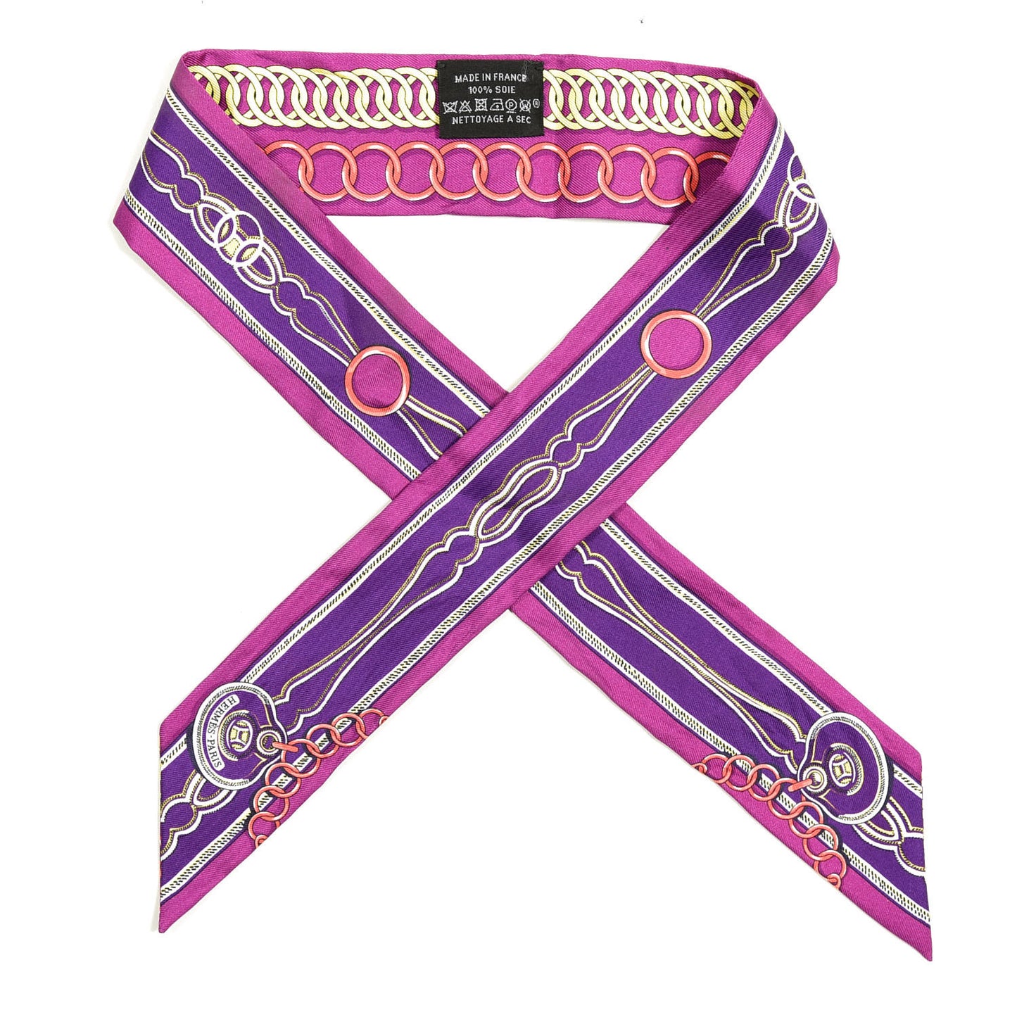 Silk Maillons Twilly Fuchsia Violet Jaune