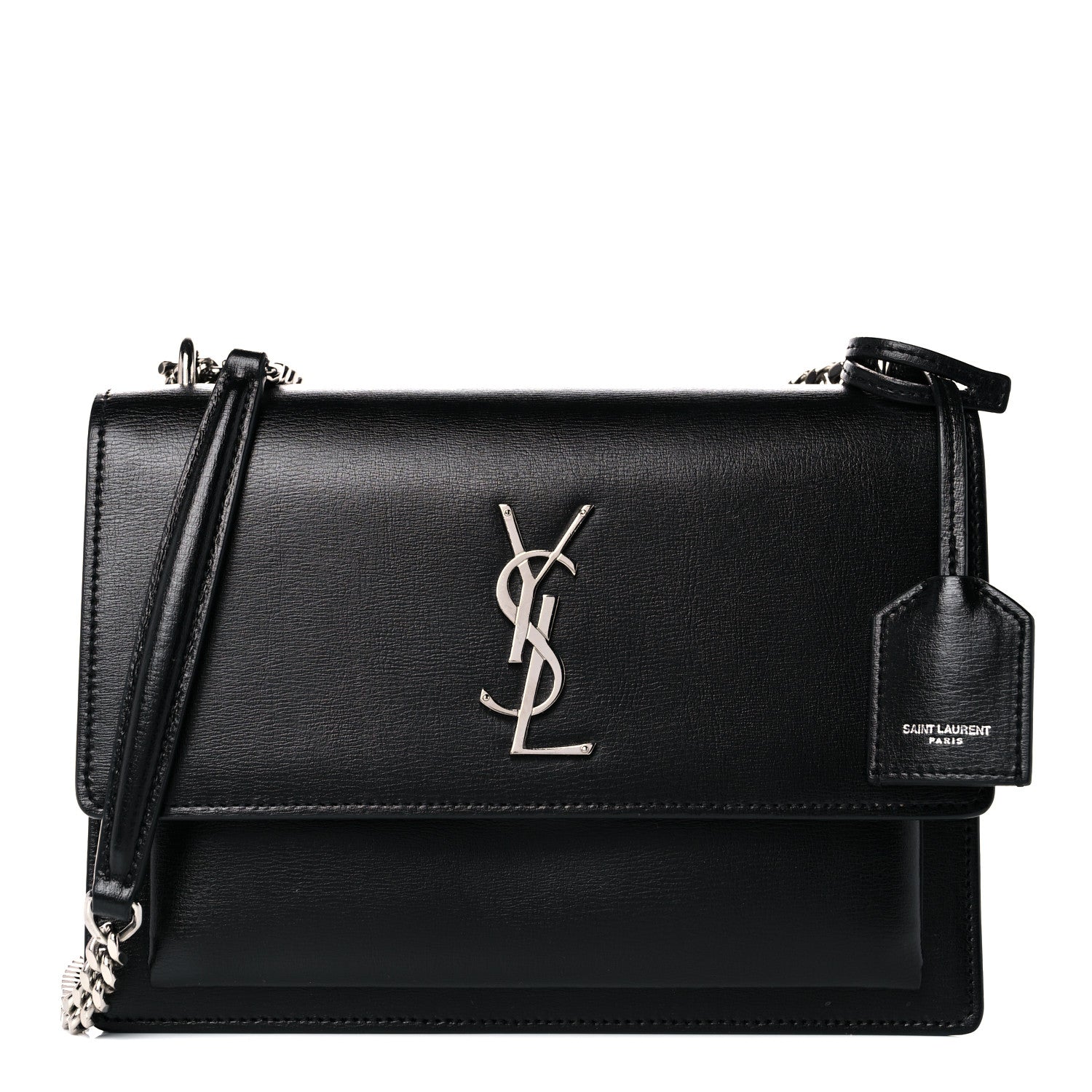 Saint Laurent Calfskin Medium Monogram Sunset Black 1 of 14