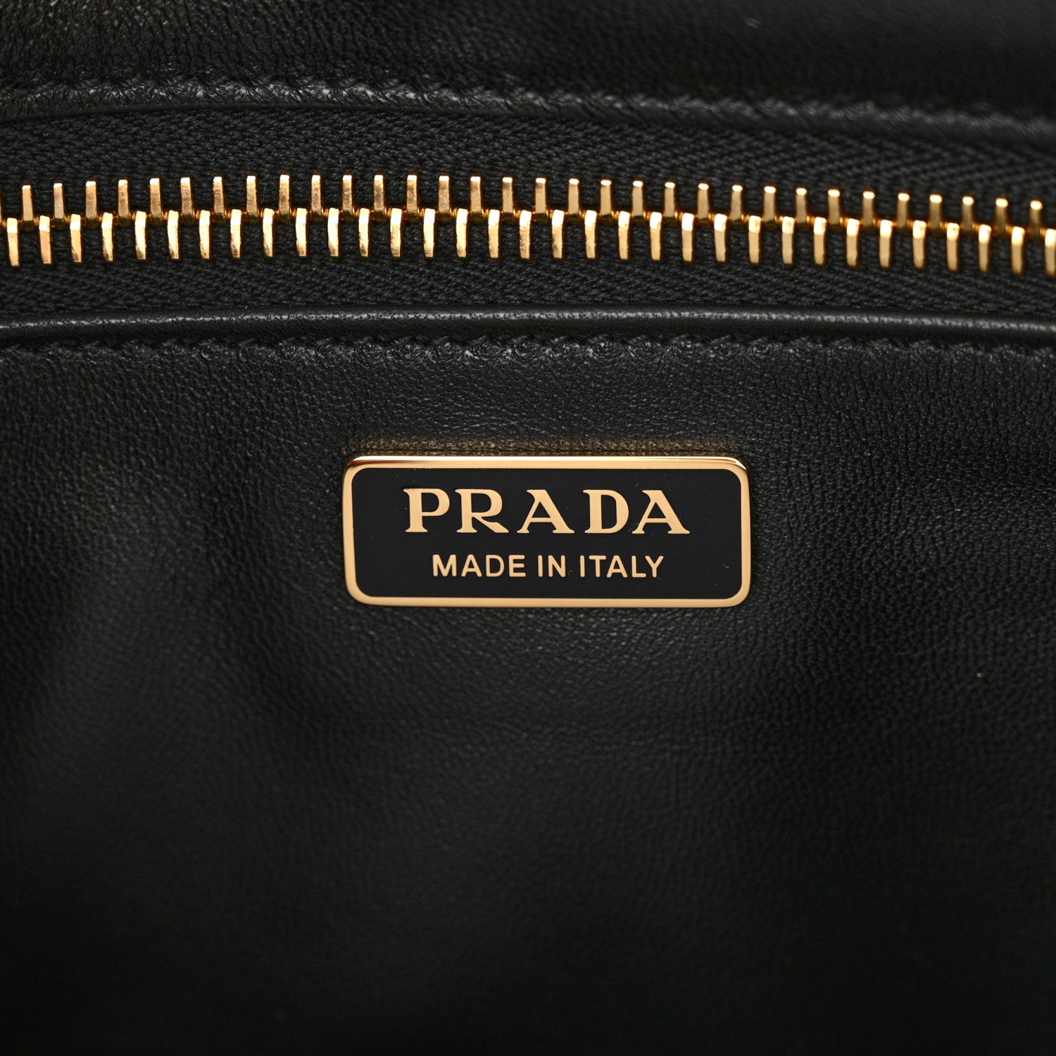 Prada Calfskin Soft Sound Charms Shoulder Bag Black 6 of 10