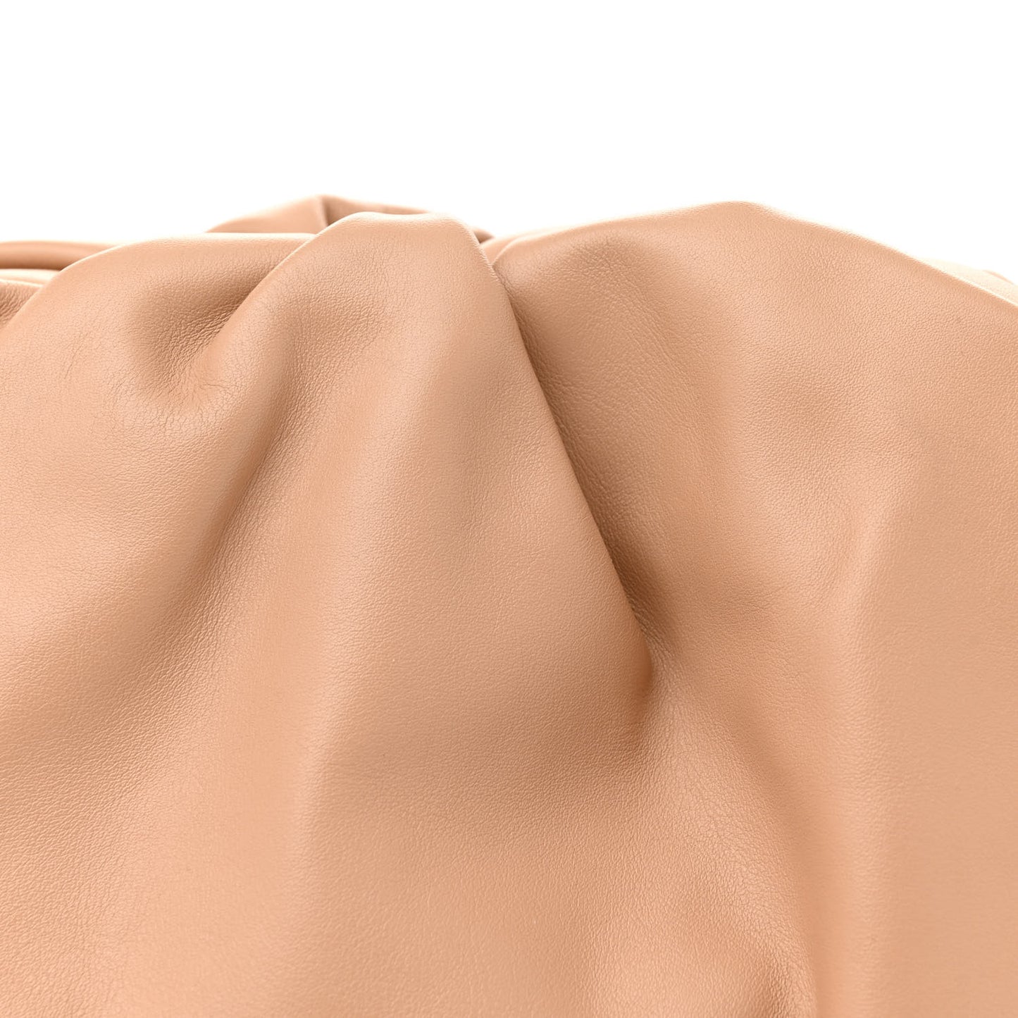 Smooth Butter Calf The Pouch Oversized Clutch Nude
