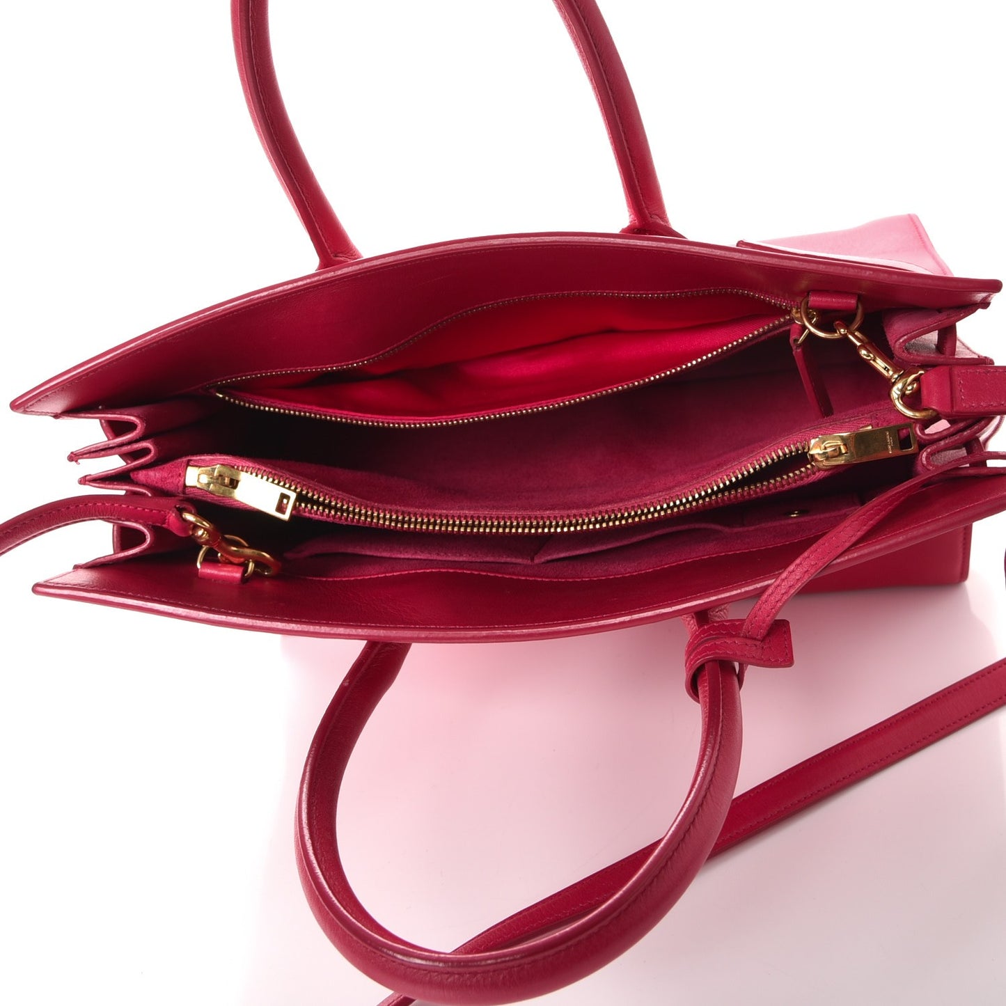 Calfskin Small Sac De Jour Lipstick Fuchsia