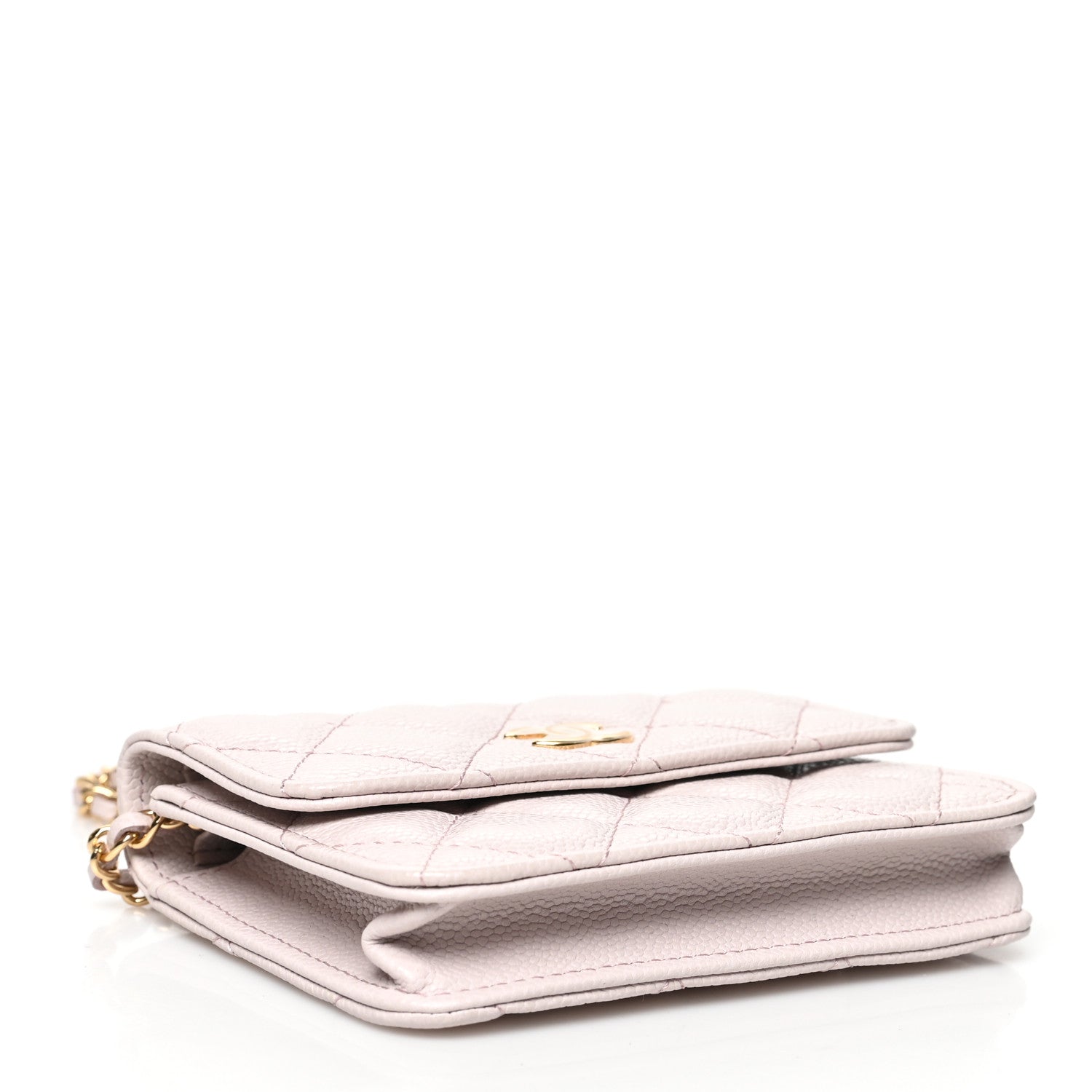 Chanel Caviar Quilted Miss Coco Clutch With Chain Light Purple 5 of 12