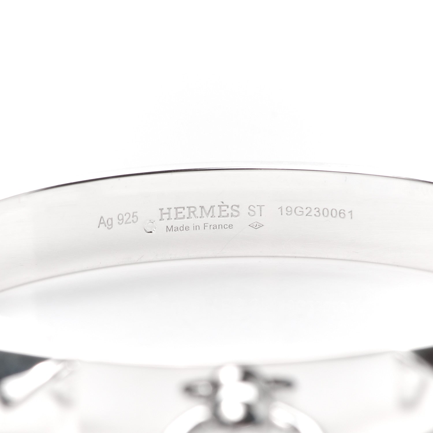 Hermes Sterling Silver PM Collier De Chien Bracelet ST 4 of 6