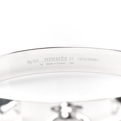 Hermes Sterling Silver PM Collier De Chien Bracelet ST 4 of 6