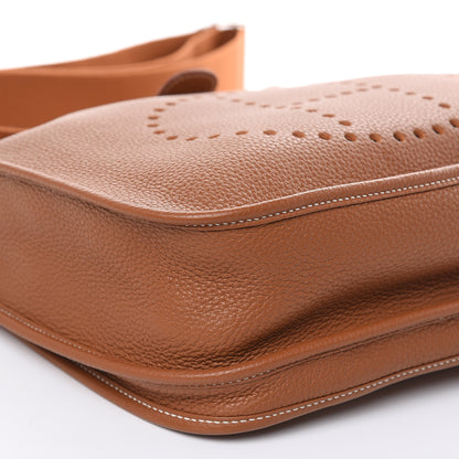 Hermes Taurillon Clemence Evelyne III GM Gold 8 of 10