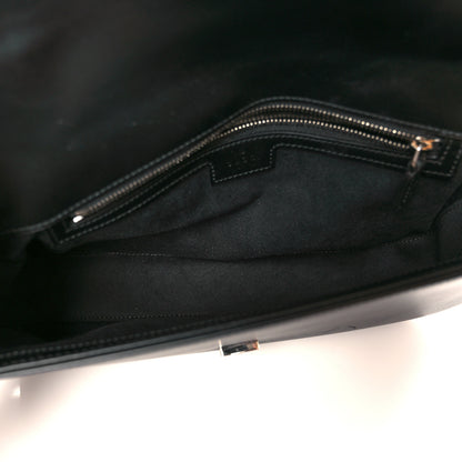 Gucci Senna Calfskin Petite GG Top Handle Shoulder Bag Black 5 of 11