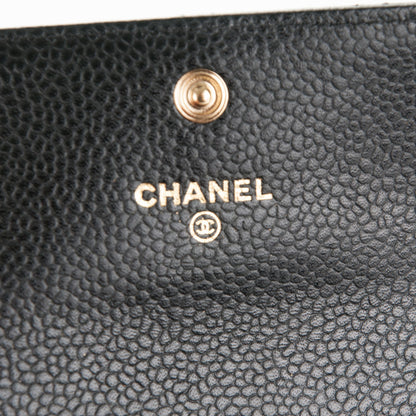 Chanel Caviar Quilted Flap Card Holder Black 5 of 7