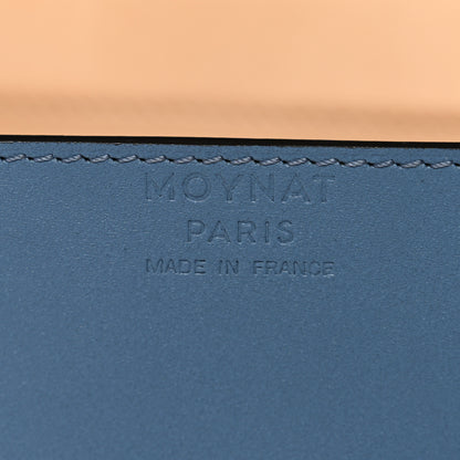 Moynat Box Calfskin Cabotin Blue 5 of 8