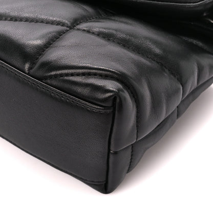 Saint Laurent Lambskin Quilted Small Loulou Puffer Monogram Chain Satchel Black 11 of 11