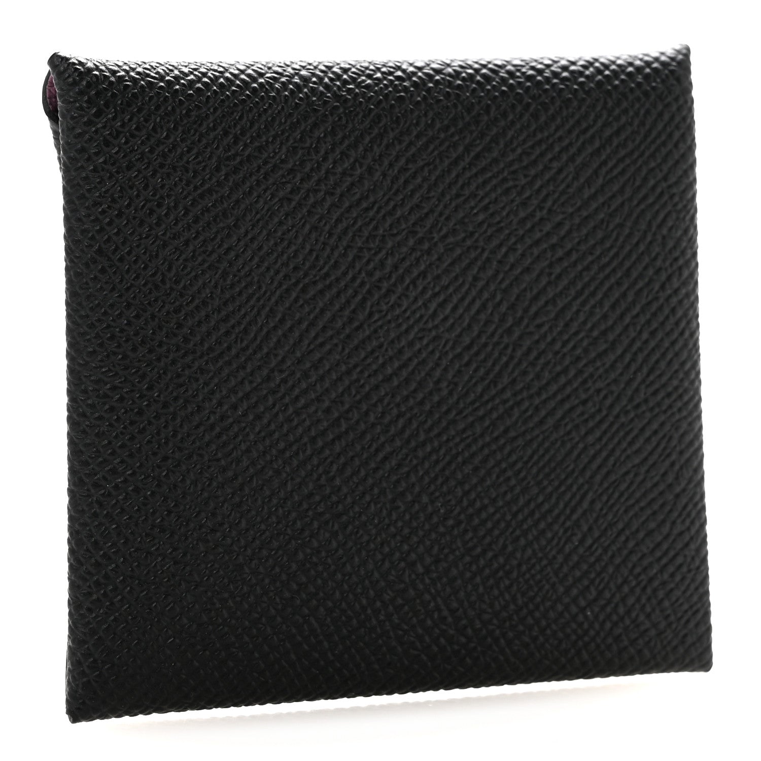 Hermes Epsom Horseshoe Bastia Coin Purse Black Mauve Sylvestre 3 of 8