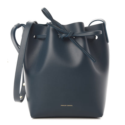 Mansur Gavriel Calfskin Mini Bucket Bag Blu 1 of 8