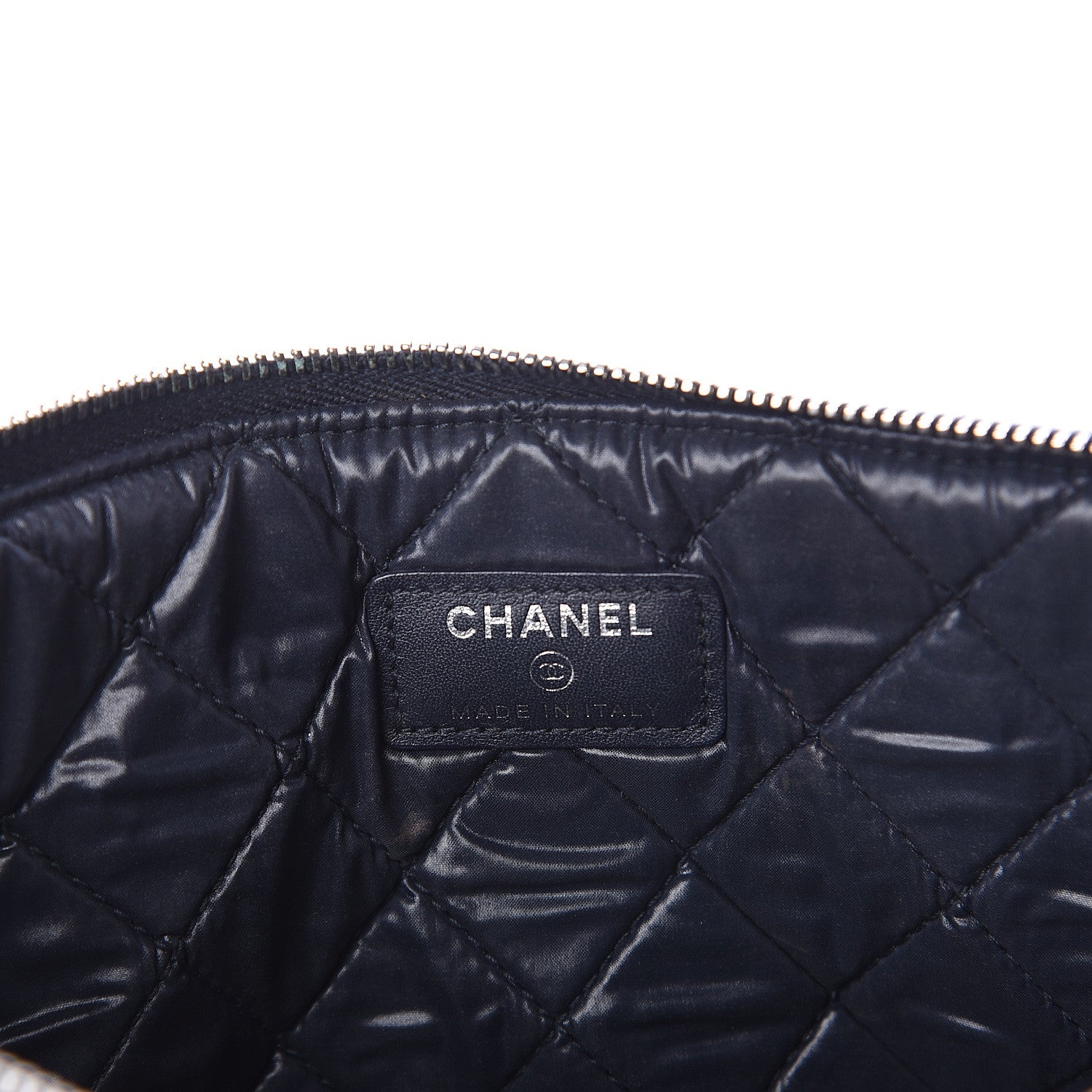 Chanel Denim Medium Deauville Pouch Dark Blue 5 of 6