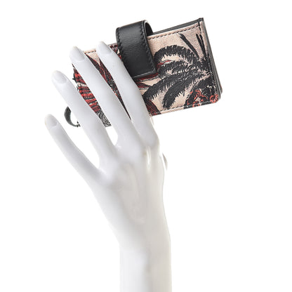 Christian Dior Calfskin Lady Dior Toile de Jouy Gusseted Card Holder Rouge Multicolor 2 of 8