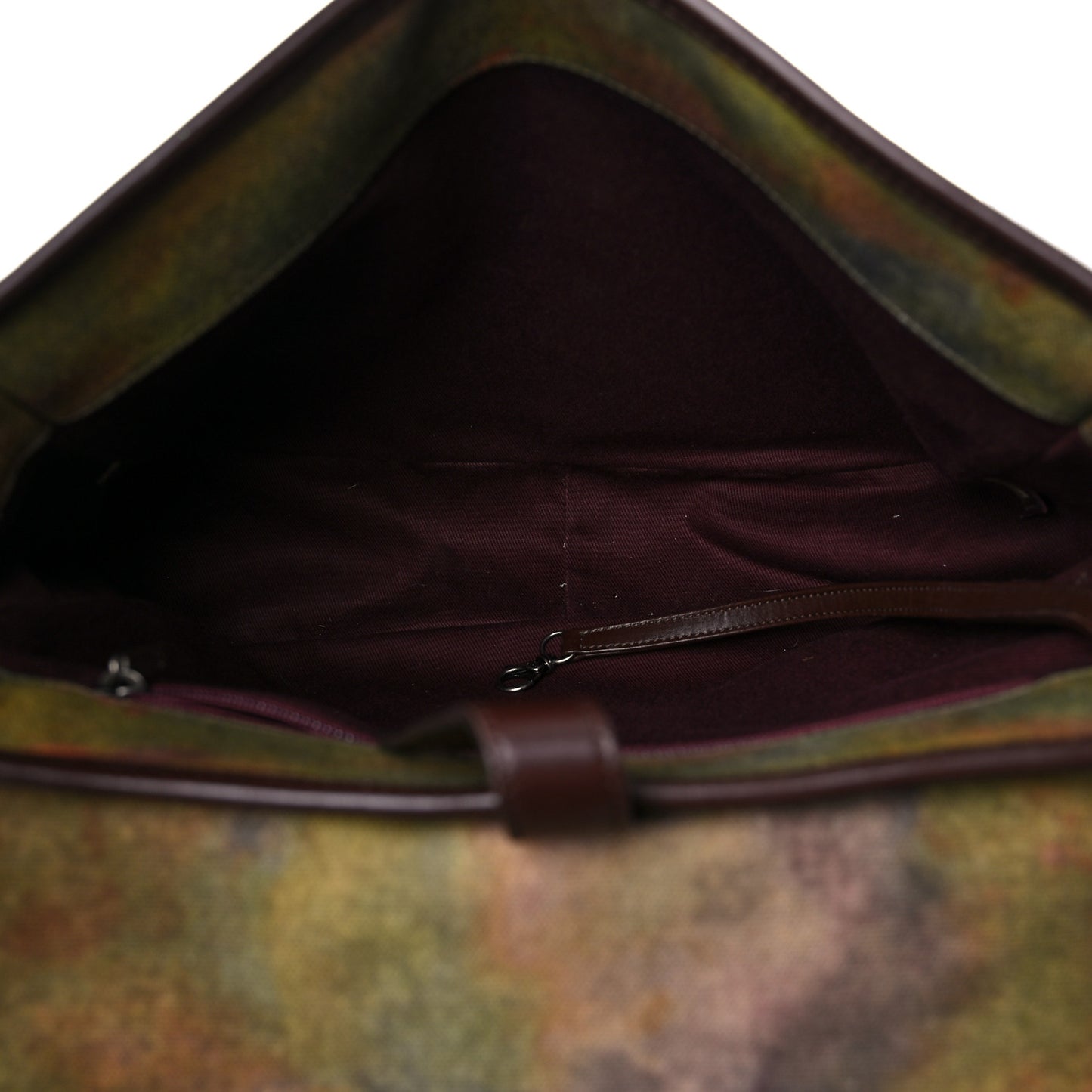 Washed Toile Graffiti On The Pavements Messenger Khaki Multicolor