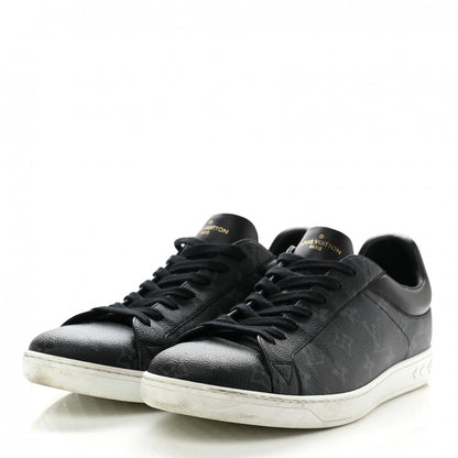 Louis Vuitton Calfskin Monogram Eclipse Luxembourg Sneakers 12 Black 3 of 8