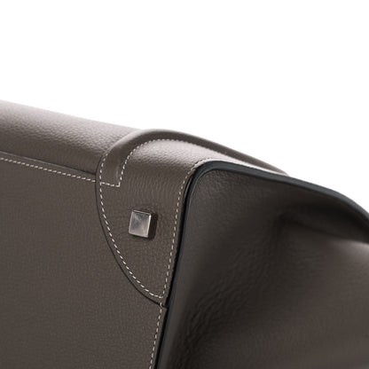 Celine Drummed Calfskin Mini Luggage Souris 11 of 12