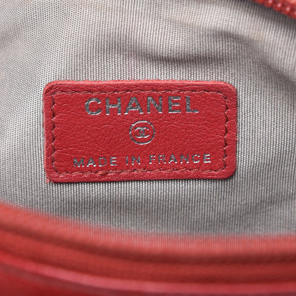 Chanel Caviar Timeless CC Cosmetic Pouch Red 7 of 9