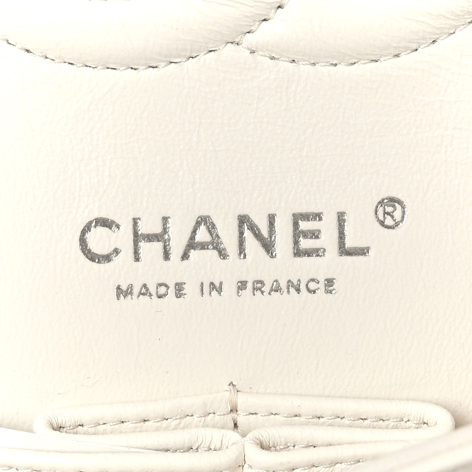 Chanel Lambskin Quilted Medium Double Flap White 6 of 10