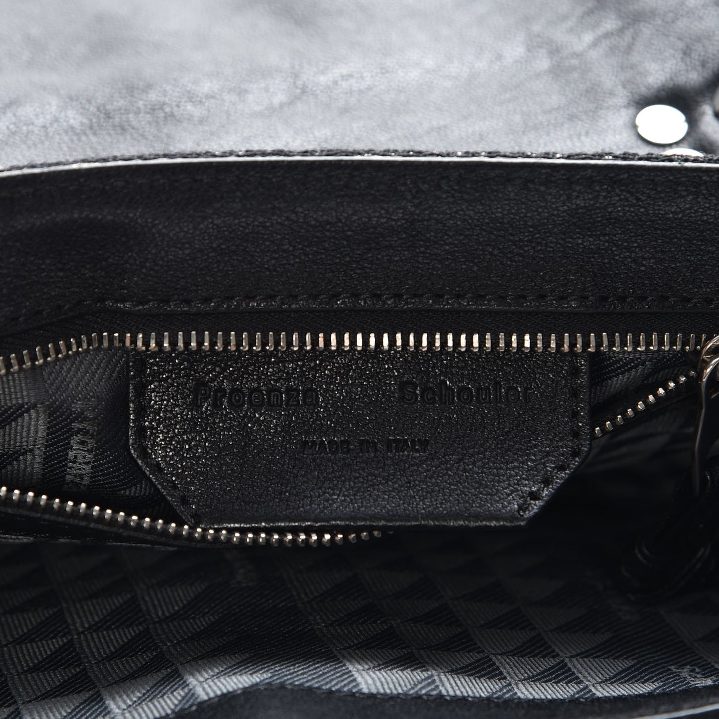 Jacquard Woodblock PS1 Tiny Satchel Black White