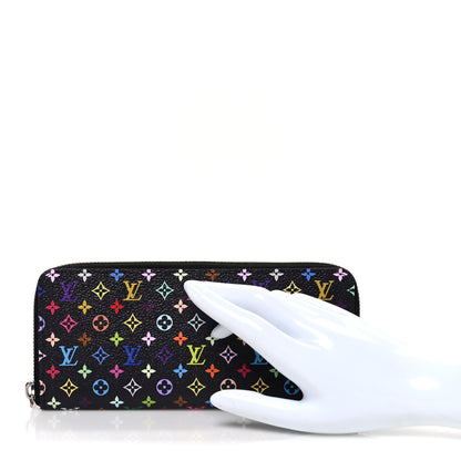 Louis Vuitton LV X TM Monogram Multicolor Clemence Wallet Black 2 of 6
