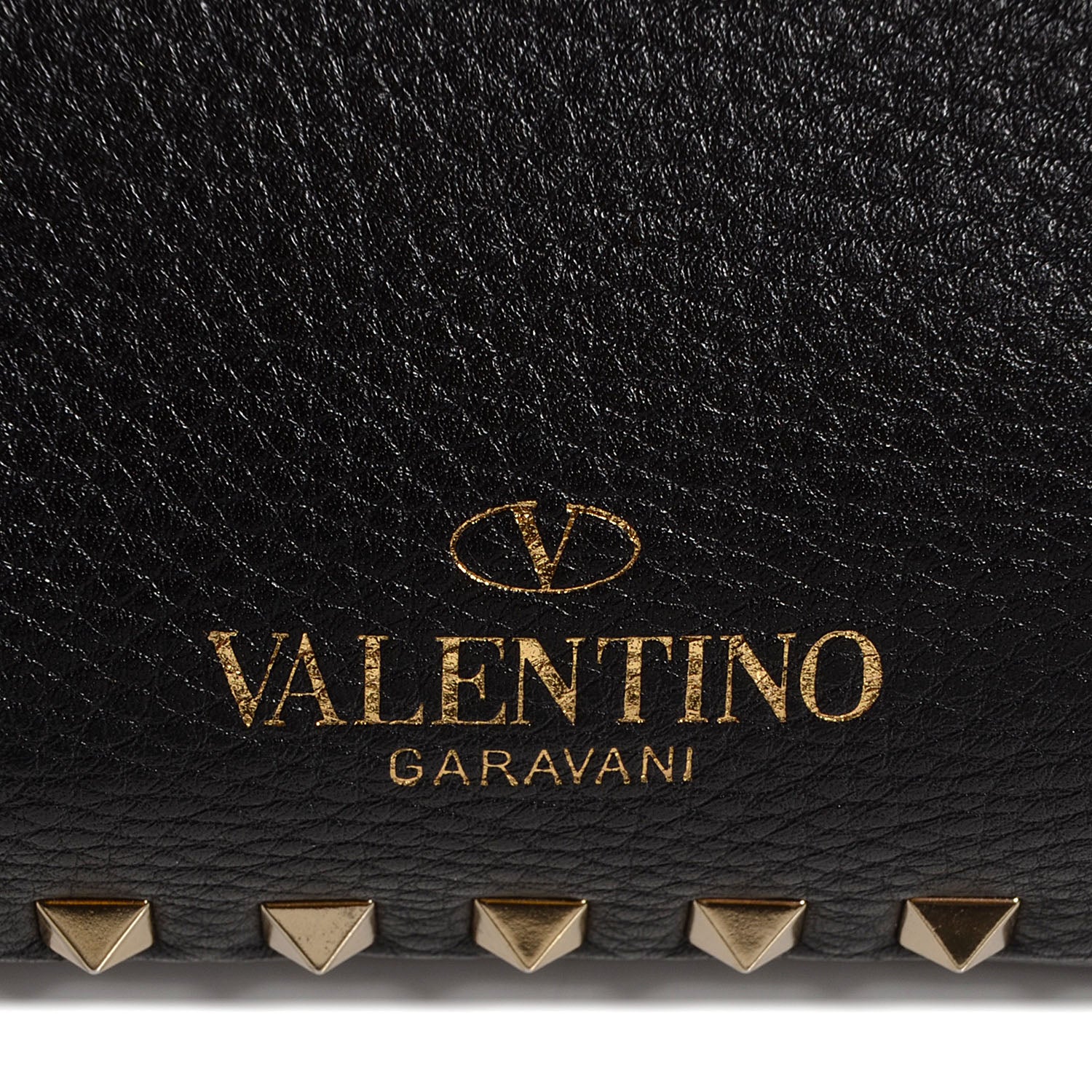 Valentino Garavani Pebbled Calfskin Large Rockstud Flip-Lock Messenger Bag Black 9 of 9