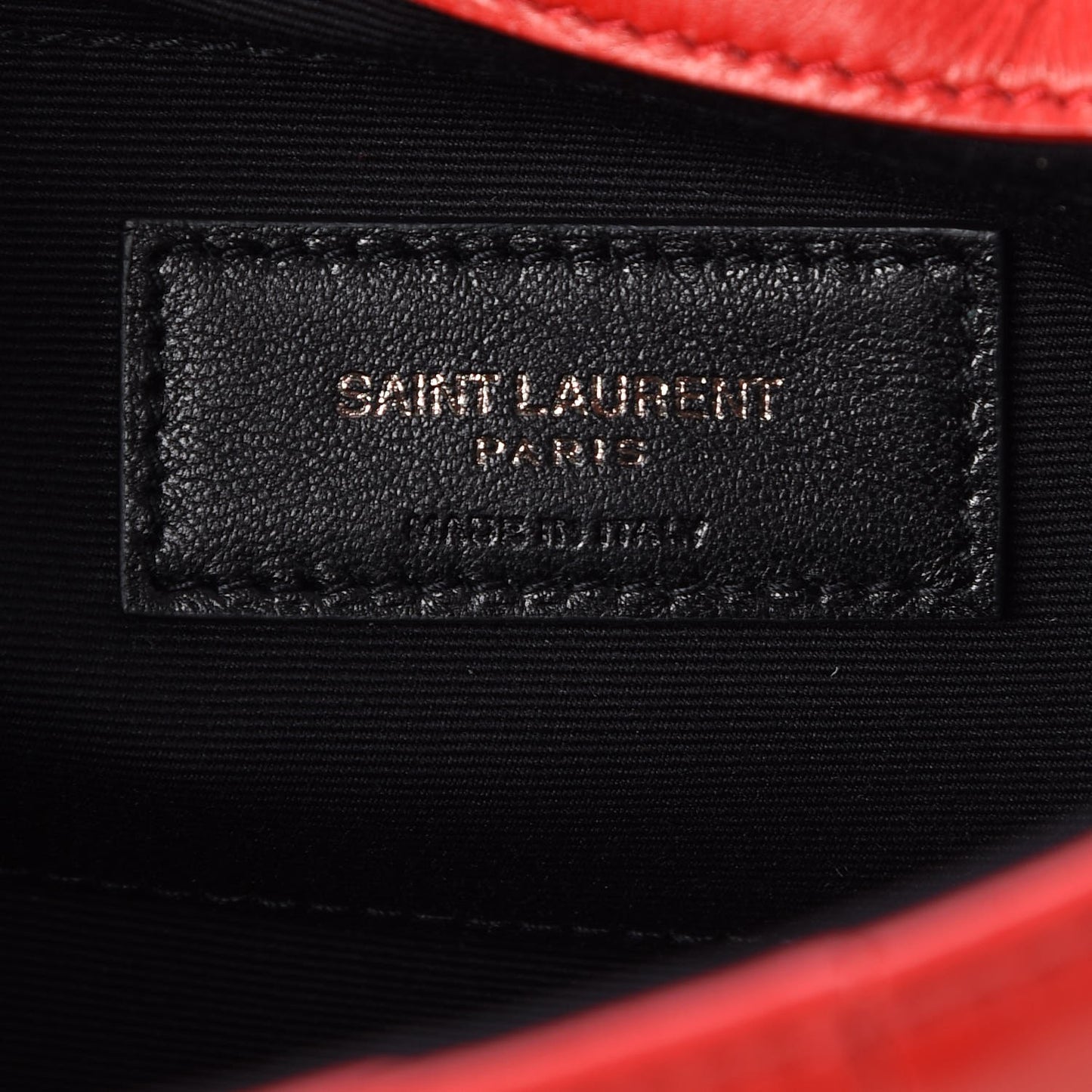 Lambskin Patchwork Monogram Small Jamie Red