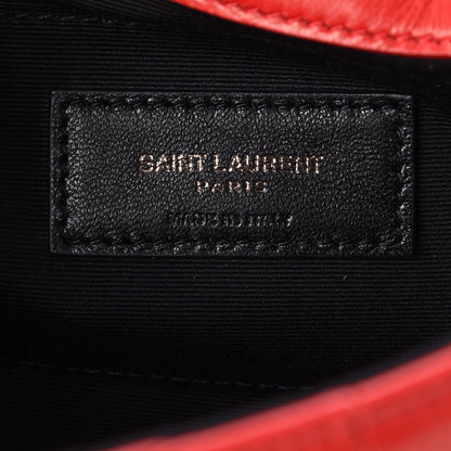 Saint Laurent Lambskin Patchwork Monogram Small Jamie Red 6 of 12