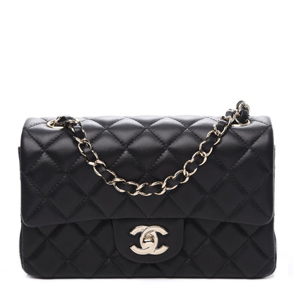 Chanel Lambskin Quilted Mini Rectangular Flap Black 1 of 10