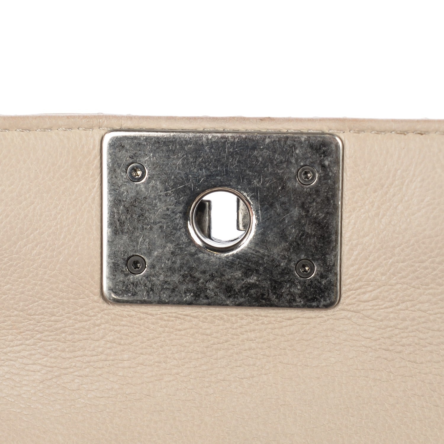 Chanel Calfskin Medium Boy Reverso Flap Beige Clair 8 of 8