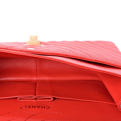 Chanel Calfskin Chevron Quilted 2.55 Reissue 226 Flap Red 4 of 9