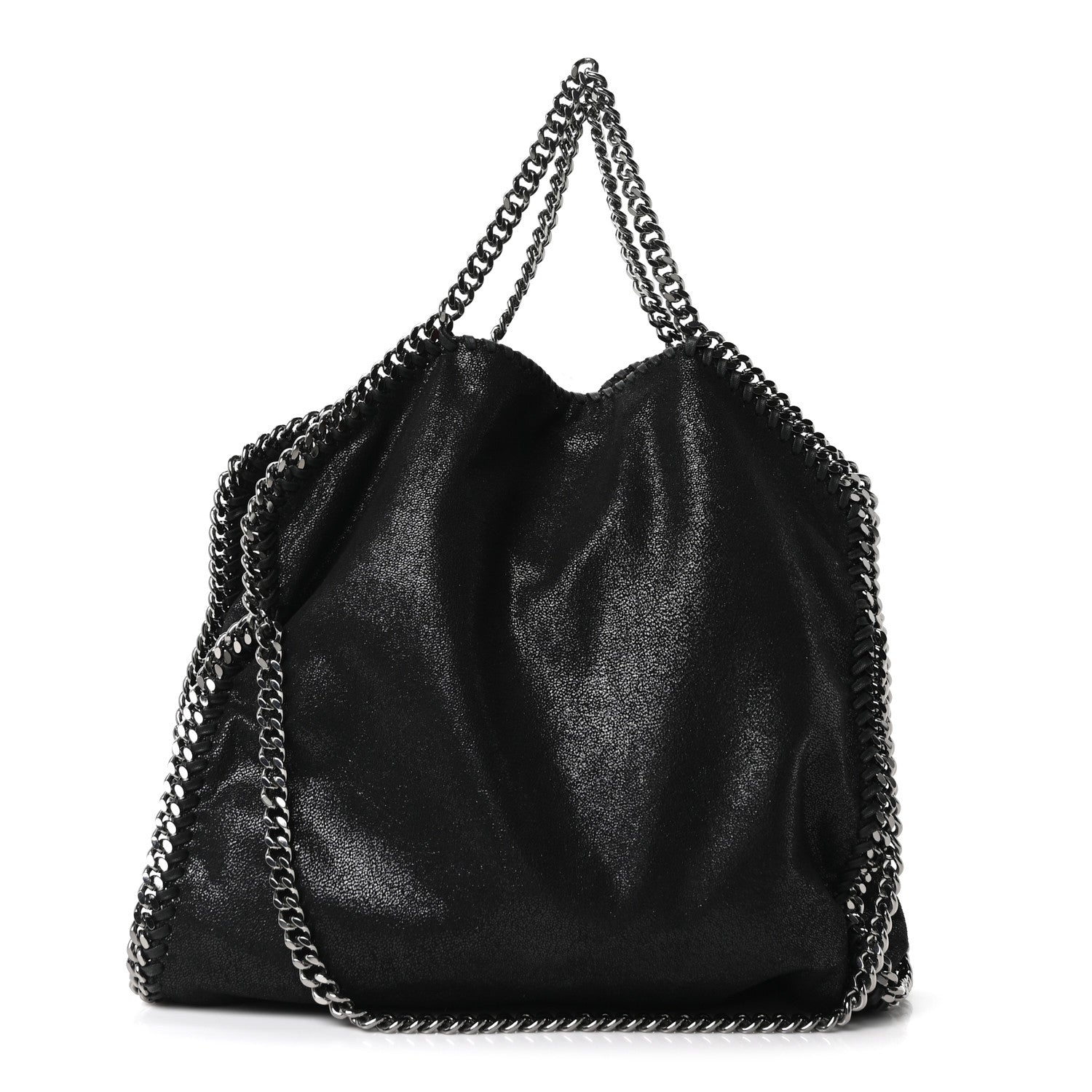 Stella McCartney Shaggy Deer Falabella Fold Over Tote  Black 1 of 10