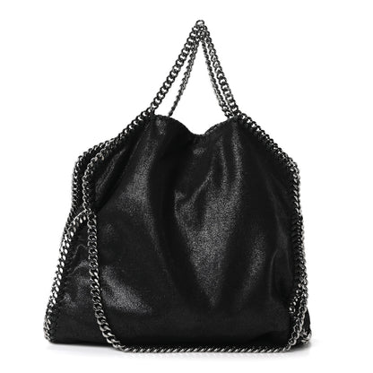 Stella McCartney Shaggy Deer Falabella Fold Over Tote  Black 1 of 10